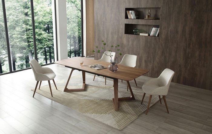 Стол раскладной Sabrina коричневого цвета - лучшие Обеденные столы в INMYROOM