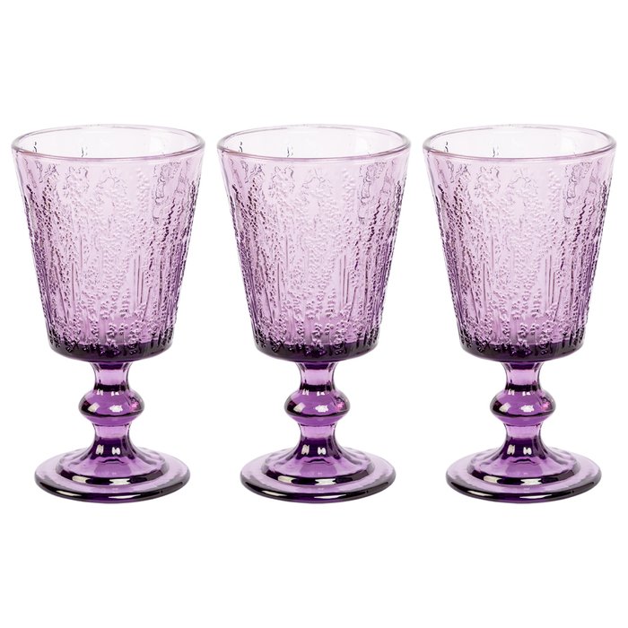Набор из шести бокалов Лавендер цвета аметист - купить Бокалы и стаканы по цене 3700.0