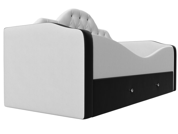 Детская кровать Скаут 72х160 черно-белого цвета (экокожа) - лучшие Одноярусные кроватки в INMYROOM
