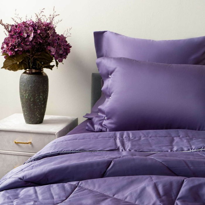 Одеяло Premium Mako 160х220 лавандового цвета - лучшие Одеяла в INMYROOM