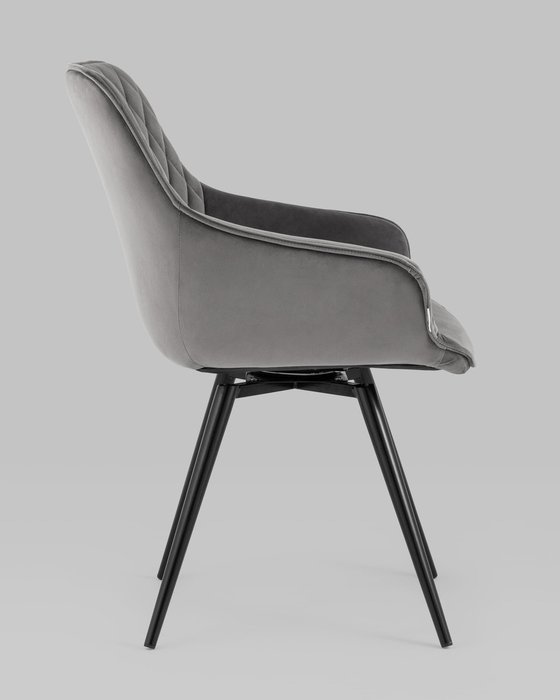 Стул вращающийся Сеул темно-серого цвета - лучшие Обеденные стулья в INMYROOM