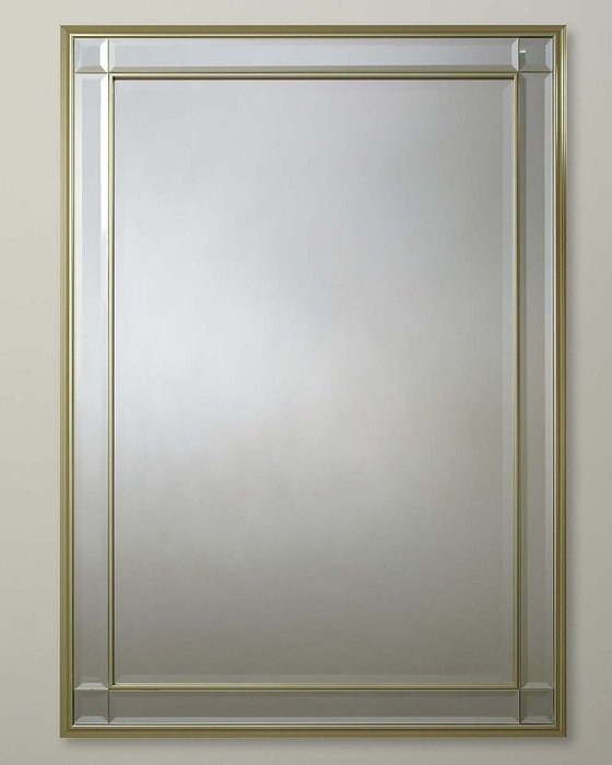 Настенное зеркало Дорсет Soho Silver в раме серебряного цвета  - купить Настенные зеркала по цене 38948.0