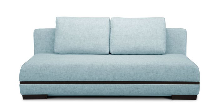 Прямой диван-кровать Марио голубого цвета