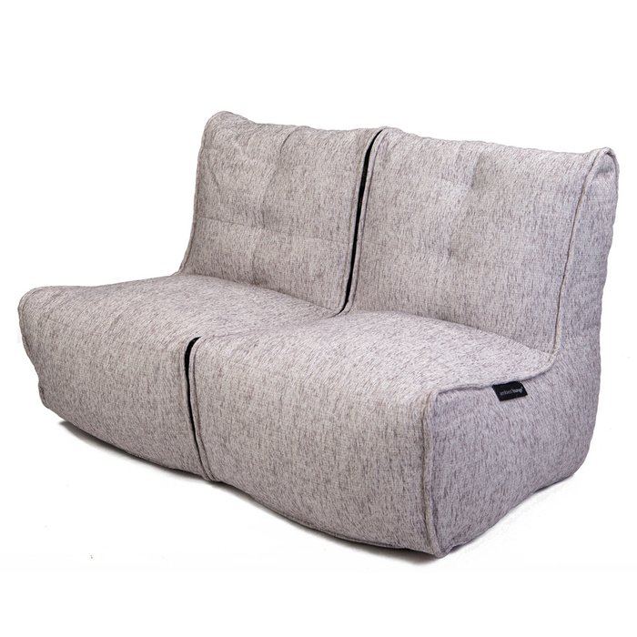 Бескаркасный диван-трансформер Ambient Lounge Twin Couch - Tundra Spring (светлый, почти белый цвет)