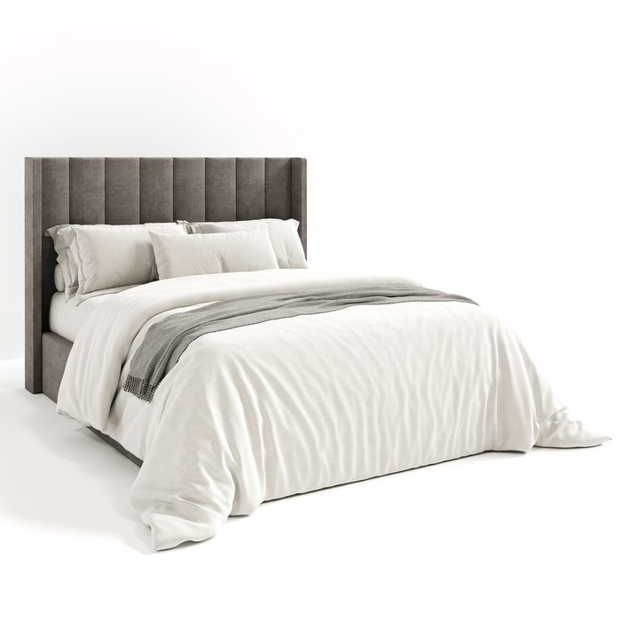 Кровать Roccia 160х200 светло-серого цвета с подъемным механизмом  - купить Кровати для спальни по цене 100900.0