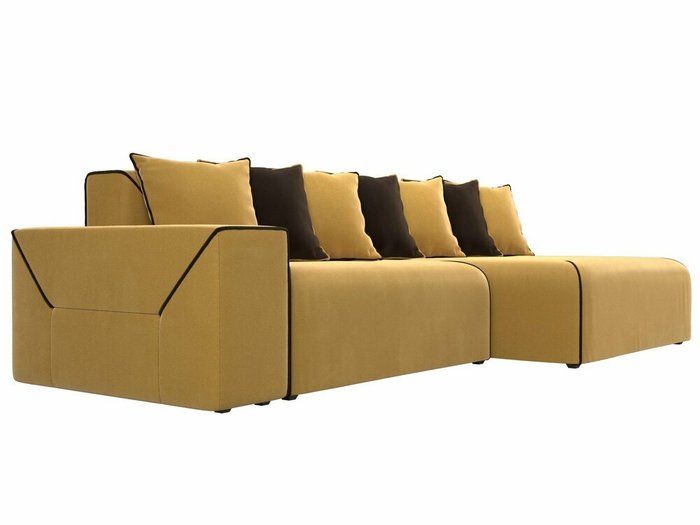 Угловой диван-кровать Кёльн желтого цвета правый угол - лучшие Угловые диваны в INMYROOM