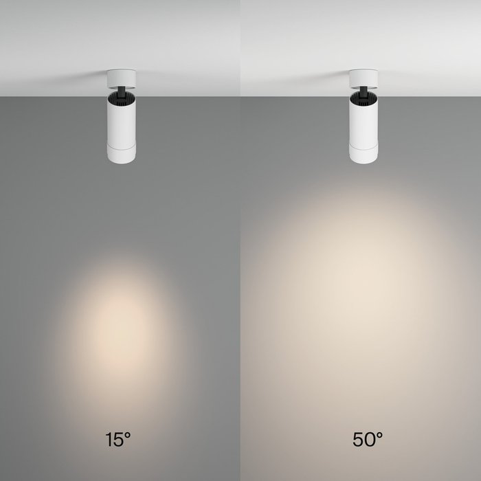Потолочный светильник Focus Zoom Ceiling & Wall 4000К белого цвета - купить Накладные споты по цене 3450.0