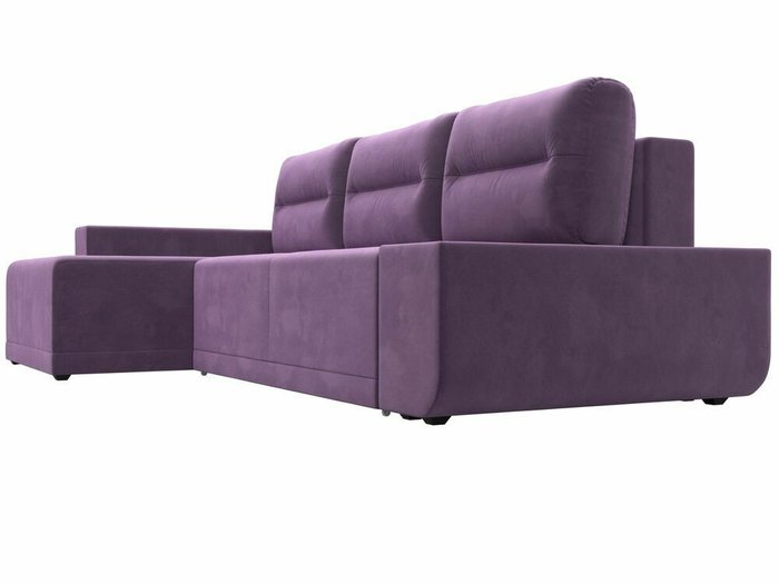 Угловой диван-кровать Чикаго сиреневого цвета левый угол - лучшие Угловые диваны в INMYROOM