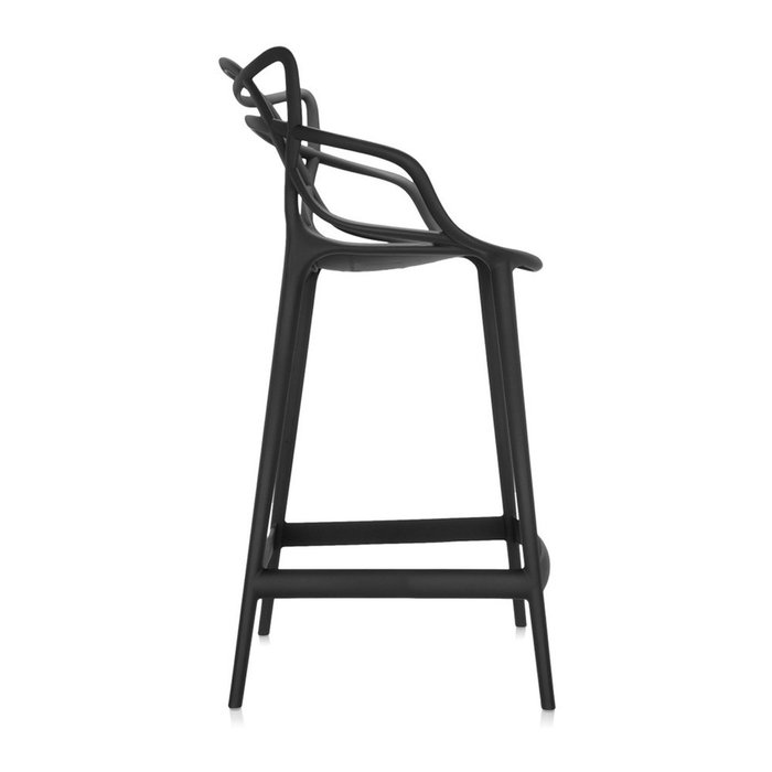 Полубарный стул Masters матово-черного цвета - лучшие Барные стулья в INMYROOM
