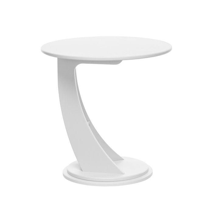 Приставной столик Акцент белого цвета - лучшие Кофейные столики в INMYROOM