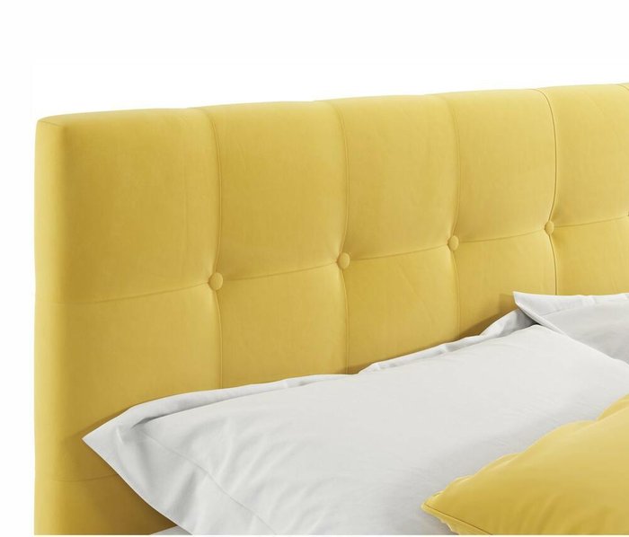 Кровать Selesta 140х200 желтого цвета с матрасом - лучшие Кровати для спальни в INMYROOM