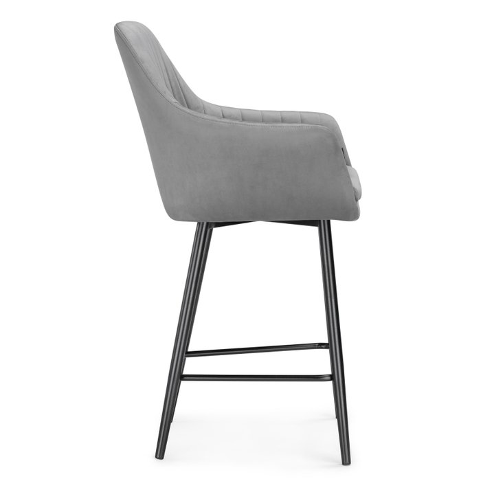 Полубарный стул Райнер серого цвета - лучшие Барные стулья в INMYROOM