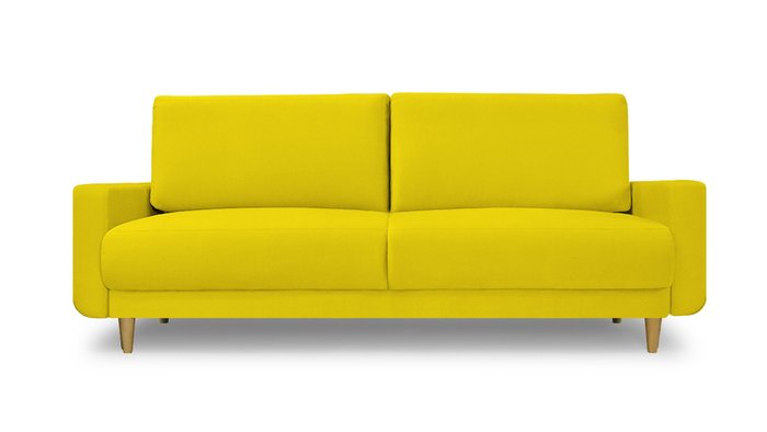 Диван-кровать Севилья желтого цвета - лучшие Прямые диваны в INMYROOM