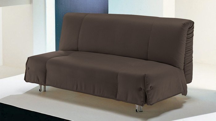 Диван-кровать Генуя темно-коричневого цвета - купить Прямые диваны по цене 55900.0
