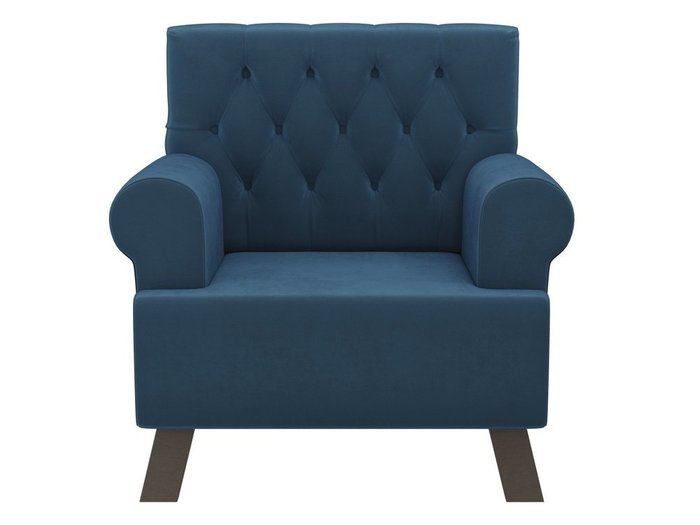 Кресло Хилтон темно-голубого цвета - купить Интерьерные кресла по цене 23990.0