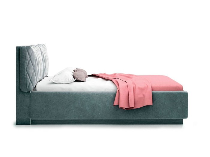 Кровать Celeste серого цвета с ортопедическим основанием 160х200  - лучшие Кровати для спальни в INMYROOM