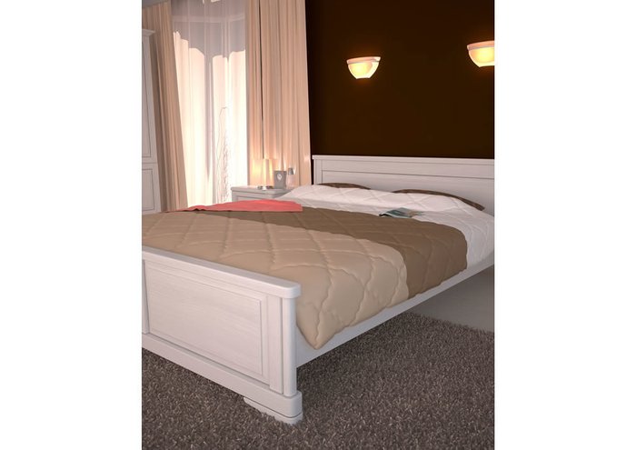 Кровать Эдем Лайт ясень-орех 140х195 - лучшие Кровати для спальни в INMYROOM