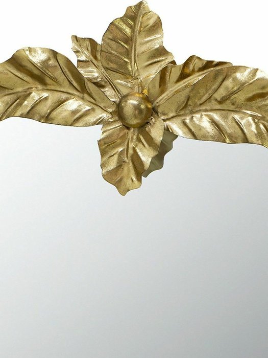 Настенное зеркало 61х107 в металлической раме золотого цвета - лучшие Настенные зеркала в INMYROOM