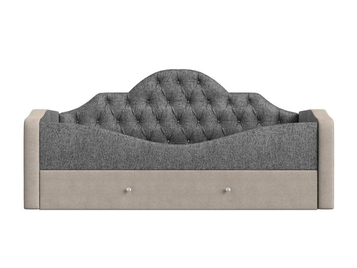 Детская кровать Скаут 72х160 бежево-серого цвета  - купить Одноярусные кроватки по цене 36990.0