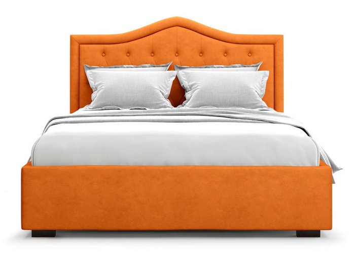 Кровать Tibr без подъемного механизма 140х200 оранжевого цвета