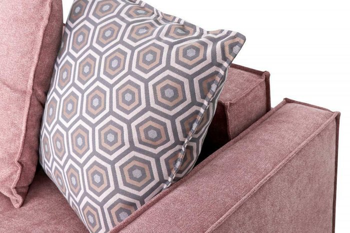 Прямой диван-кровать Онтарио розового цвета - лучшие Прямые диваны в INMYROOM