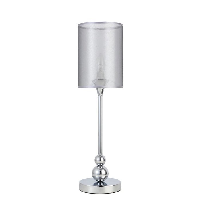  Настольная лампа Pazione серебристого цвета - купить Настольные лампы по цене 6660.0
