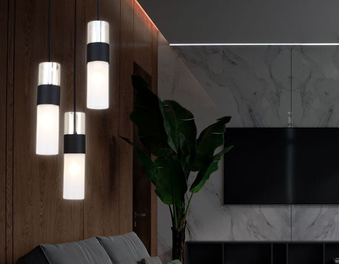 Подвесной светильник Heigh Light LH55102 (стекло, цвет белый) - купить Подвесные светильники по цене 4790