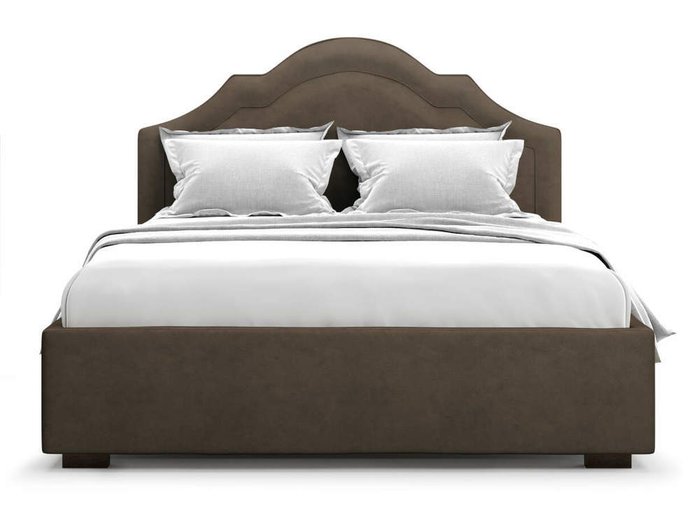 Кровать Madzore без подъемного механизма 180х200 шоколадного цвета - купить Кровати для спальни по цене 43000.0