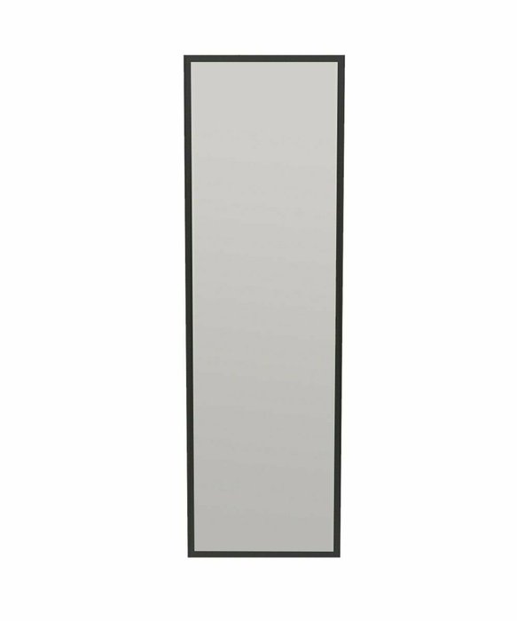 Настенное зеркало Decor 50х160 в раме черного цвета