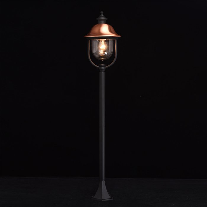 Уличный наземный светильник Дубай черного цвета - купить Наземные светильники по цене 9960.0