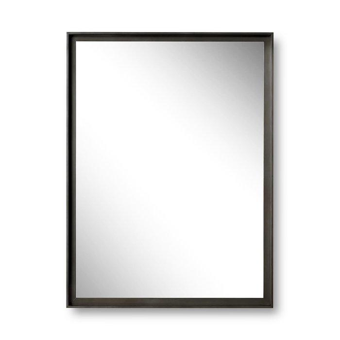 Металлическое прямоугольное зеркало Frame 130x150 латунного цвета