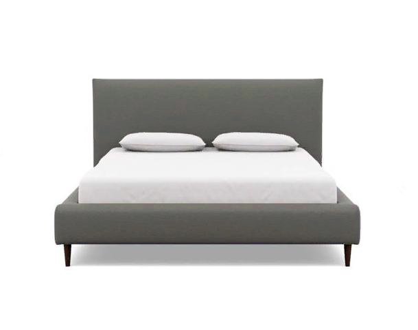 Кровать Эмбер 160х200 серого цвета