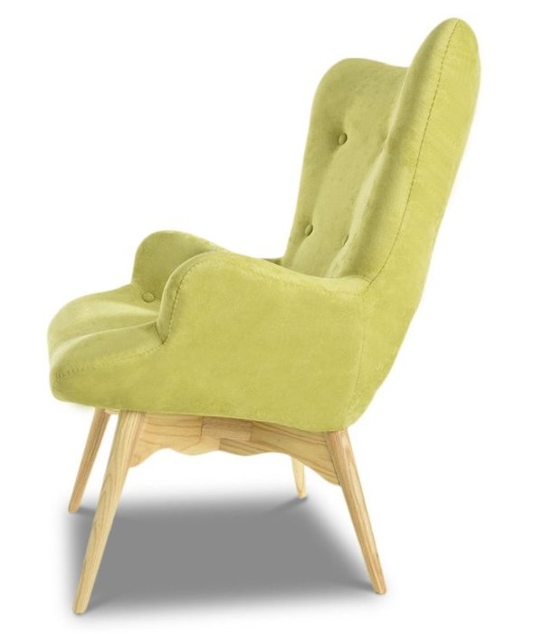Кресло Phyllis с обивкой из ткани оливкового цвета - купить Интерьерные кресла по цене 59600.0