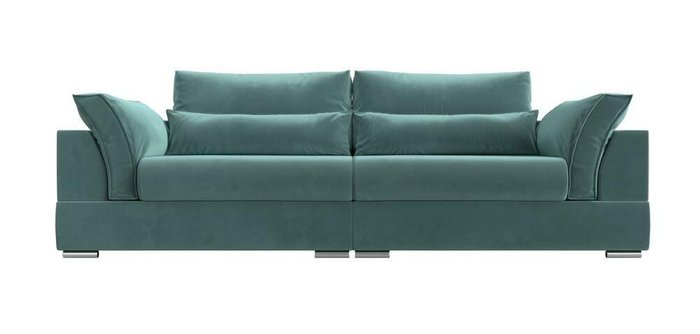 Прямой диван-кровать Пекин бирюзового цвета - купить Прямые диваны по цене 78999.0