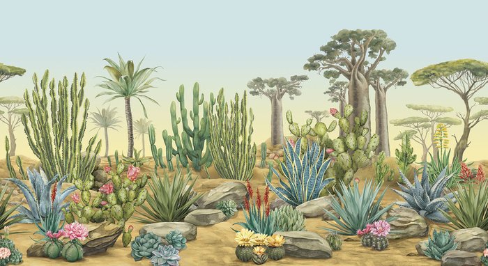 Фотообои Desert flora с текстурированным покрытием - купить Обои по цене 2790.0