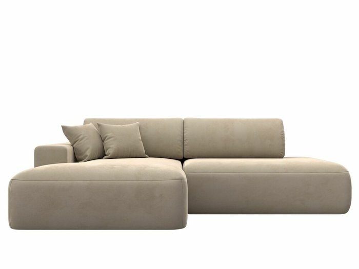 Угловой диван-кровать Лига 036 Модерн бежевого цвета левый угол - купить Угловые диваны по цене 87999.0