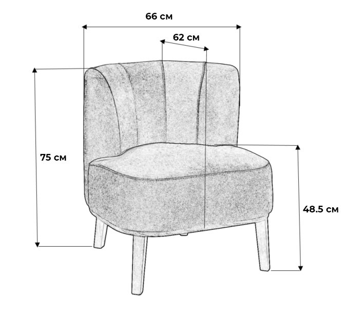 Кресло Шафран Пастель светло-бежевого цвета - купить Интерьерные кресла по цене 17900.0
