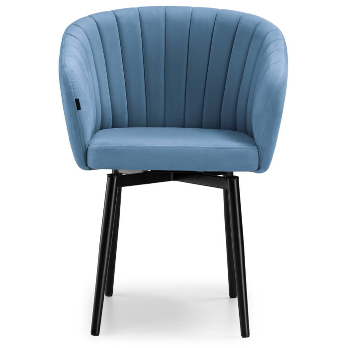 Стул вращающийся Моншау синего цвета - купить Обеденные стулья по цене 9090.0