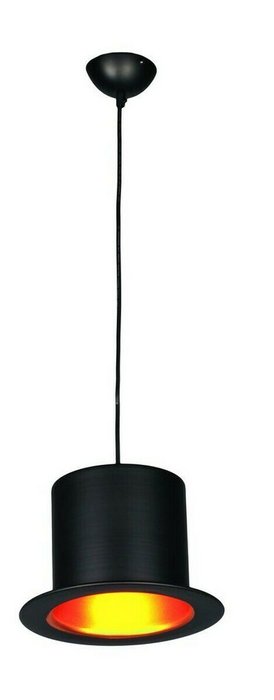 Подвесной светильник из металла черного цвета