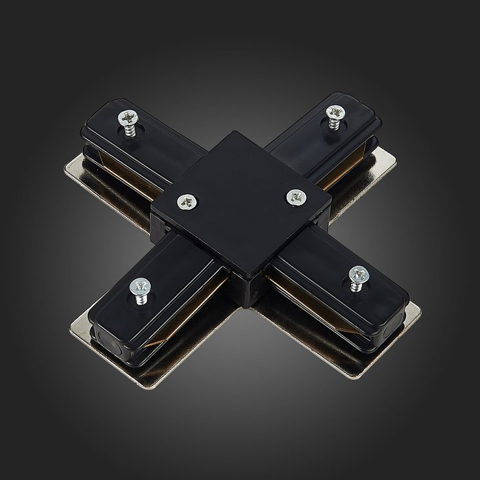 Коннектор х-образный черного цвета - лучшие Соединитель (коннектор) для треков в INMYROOM
