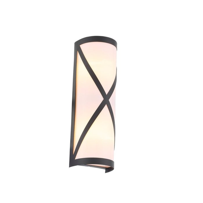 Уличный настенный светильник Agio черного цвета - купить Настенные уличные светильники по цене 5376.0