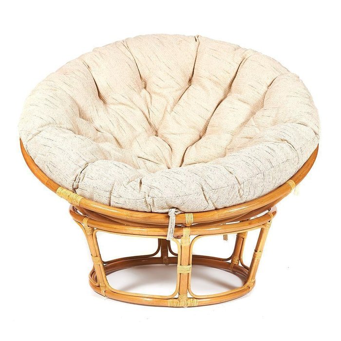 Садовое кресло Papasan светло-бежевого цвета - лучшие Садовые кресла в INMYROOM