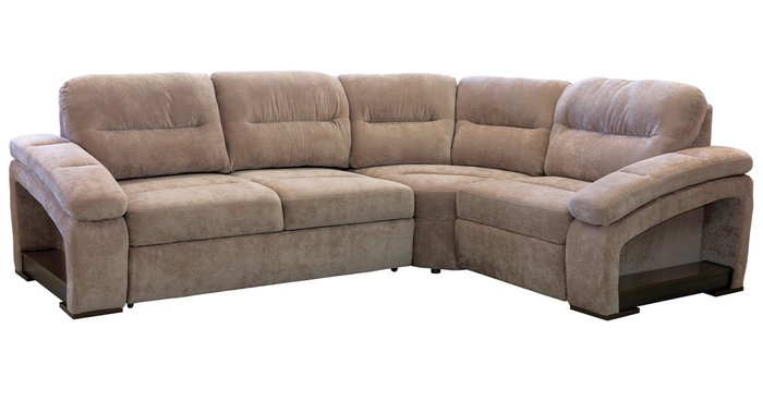 Угловой диван-кровать Рокси бежевого цвета
