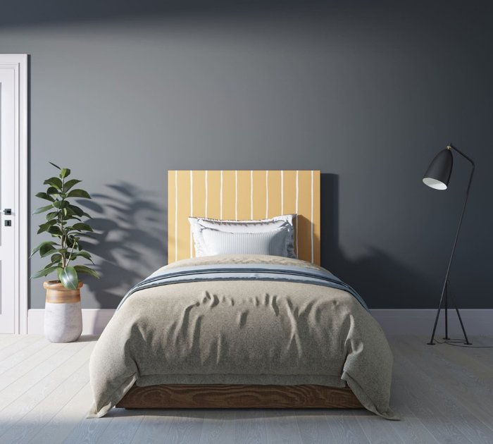 Кровать Berber 120х200 бежево-желтого цвета - лучшие Кровати для спальни в INMYROOM