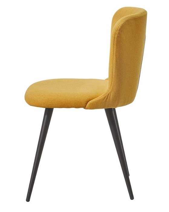 Стул желтого цвета на металлических ножках - лучшие Обеденные стулья в INMYROOM