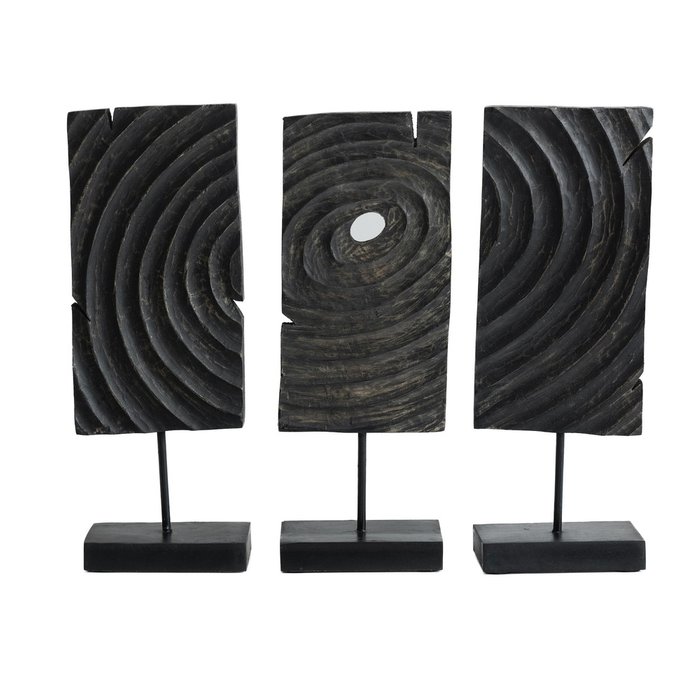 Декоративная фигура триединство Амурта Гараха черного цвета