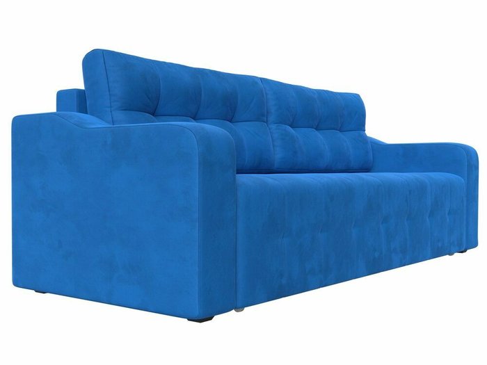 Прямой диван-кровать Лиссабон голубого цвета - лучшие Прямые диваны в INMYROOM