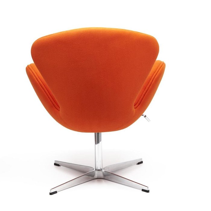 Кресло Swan Chair оранжевого цвета - лучшие Интерьерные кресла в INMYROOM