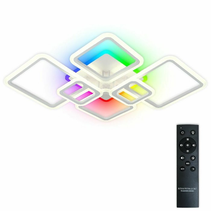 Потолочная люстра Spektr LED LAMPS 81441 (акрил, цвет белый) Потолочная люстра Spektr LED LAMPS 81441 (акрил, цвет белый)