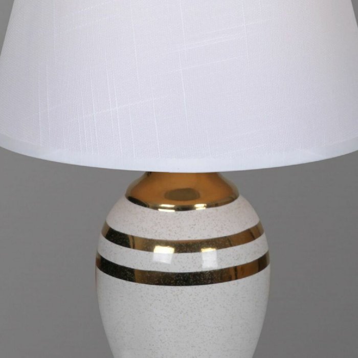 Настольная лампа 30268-0.7-01 (ткань, цвет белый) - лучшие Настольные лампы в INMYROOM